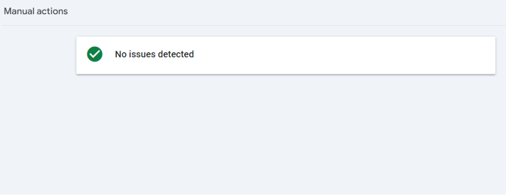 Good news - No issues detected